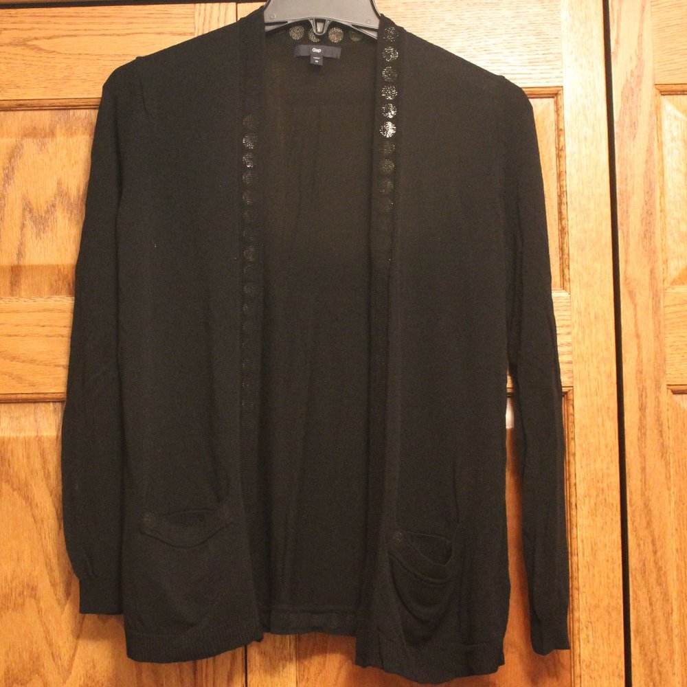 Gap Black Cardigan Sweater Size M
